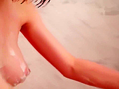 Beauty girl squeeze my sperm