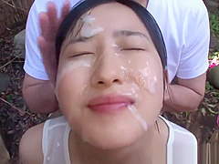 Hot japanese bukkake scene