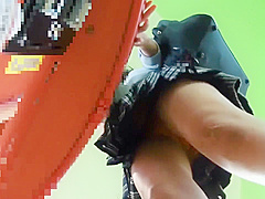 盗撮 ゲームセンター UPS Upskirt パンチラ 逆さ撮り