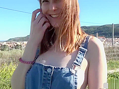 Redhead Denise Martin Fucks Giant Cock