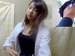 盗撮 すくすく育ったFカップじぇー●の美巨乳 ショップパンチラ＆試着室