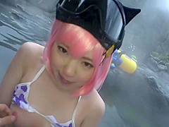 Schoo-live! Cosplay Jav Open-air Bath Sex