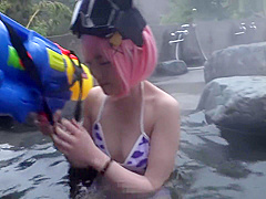 Schoo-live! Cosplay Jav Open-air Bath Sex
