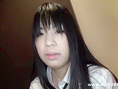 Nerdy Naughty Face Painted With Sperm - Japanese Sex