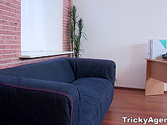 Hiding From The Rain A Darkhaired Babe Is Trapped!