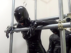 Miraidouga - Iron Pipe Hand And Foot Shackles Forced Re