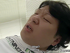 Japanese Sayaka Aishiro Sucks Dick While At Work Uncensored