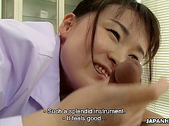 Japanese Sayaka Aishiro Sucks Dick While At Work Uncensored