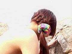 Skinny Asian Babe Gets Fucked On The Beach