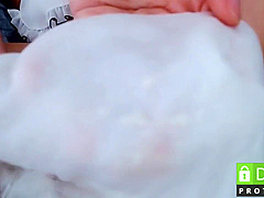 Busty Japanese Hairy Cunt Toyed