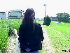 Yammy Asian Girl Karin Asahi Shows Boobs Outdoor