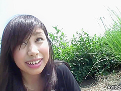 Yammy Asian Girl Karin Asahi Shows Boobs Outdoor