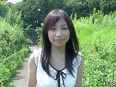 Yammy Asian Girl Karin Asahi Shows Boobs Outdoor