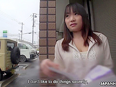 Japanese Slut, Mikoto Mochida Sucks A Strangers Dick Outdoors, Uncensored