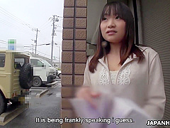 Japanese Slut, Mikoto Mochida Sucks A Strangers Dick Outdoors, Uncensored