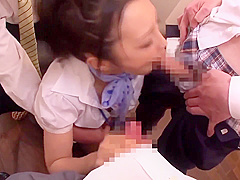 Hana Kano: A Lot Of Cum In Her Tongue