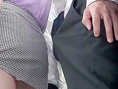 A Married Womans Breasts Stick To A Students Body On A Crowded Bus! The Wifes Sexual Desire Is Ignited By The Cock 2