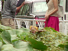 B3C2601-Picking up an amateur housewife and persuading her to lick her pussy in the car