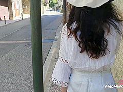 Trying Our New Remote Controlled Vibrator In The Street