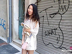 Trying Our New Remote Controlled Vibrator In The Street