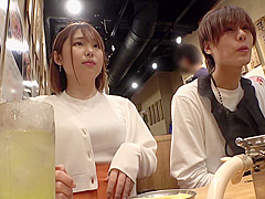 ナンパした素人の巨乳お姉さん！ホテルでチンポねじ込みハードsex