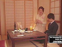 Beautiful Japanese Mom With Stepson