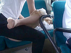 Office Lady Is Getting Fondled And Screwed On The Bus