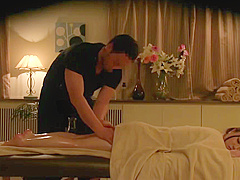 Japanese Oil Massage Sex Pleasure To Busty Wife