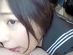 An 18-year-old Lewd Black-haired Japanese Beauty. She Wears A Uniform And Has Sex With A Blowjob And Shaved Pussy. Uncensored