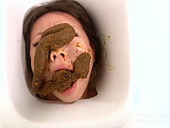 The Human Toilet 4 Japanese Lesbian Face Shitting