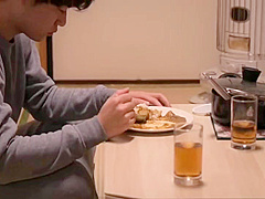 A Mother pestered by her son gives up her body