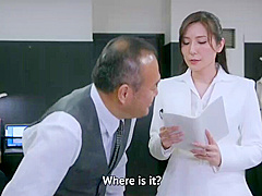 Married secretary, sweaty and passionate office creampie sex