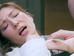 Married secretary, sweaty and passionate office creampie sex