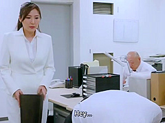 Married secretary, sweaty and passionate office creampie sex