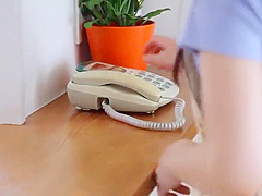 Asian Maid With Hairy Pussy Makes Love With Old Fart