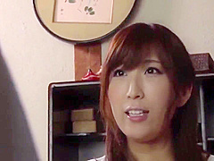 Beautiful Japanese Housewife Gets Pounded On The Floor