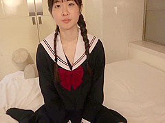 Neat 18-year-old Japanese Beauty. She Has A Beautiful Shaved Pussy And Masturbates. Uncensored