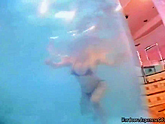 Busty Japanese Fuck Slut Is Doggystyled In Pool