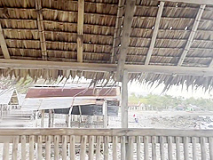 Exhibitionist Emily Pinero Sucks Cock And Strips On A Public Beach