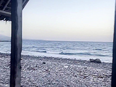 Exhibitionist Emily Pinero Sucks Cock And Strips On A Public Beach