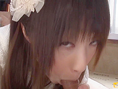 Guy Gets His Dick Sucked By A Japanese Girl After Getting Her Out Of A Box