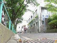 Guy Gets His Dick Sucked By A Japanese Girl After Getting Her Out Of A Box