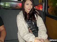 Japanese Hitchhiker Blows A Strangers Dick In The Car Uncensored With Ako Nishino