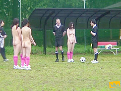 Japanese Football Player Sucks A Man With Big Dick After Playing Football Naked In The Rain