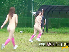 Japanese Football Player Sucks A Man With Big Dick After Playing Football Naked In The Rain