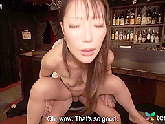 Hiromi Anzai - Japanese Milf Had Threesome On The Bar