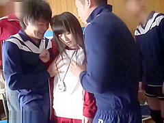 Volleyball team manager gangbang with teammates while practice(javplayer)