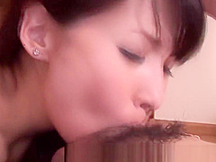 Young asian amateur gives brain