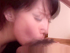 Young asian amateur gives brain