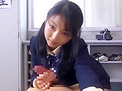 Japanese schoolgirl Chihiro Aoi and tempting a virgin boy